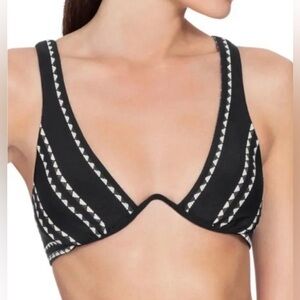 NWT Robin Piccone Naomi Underwire Bikini Top & Twist Band Bottom Set Size Large